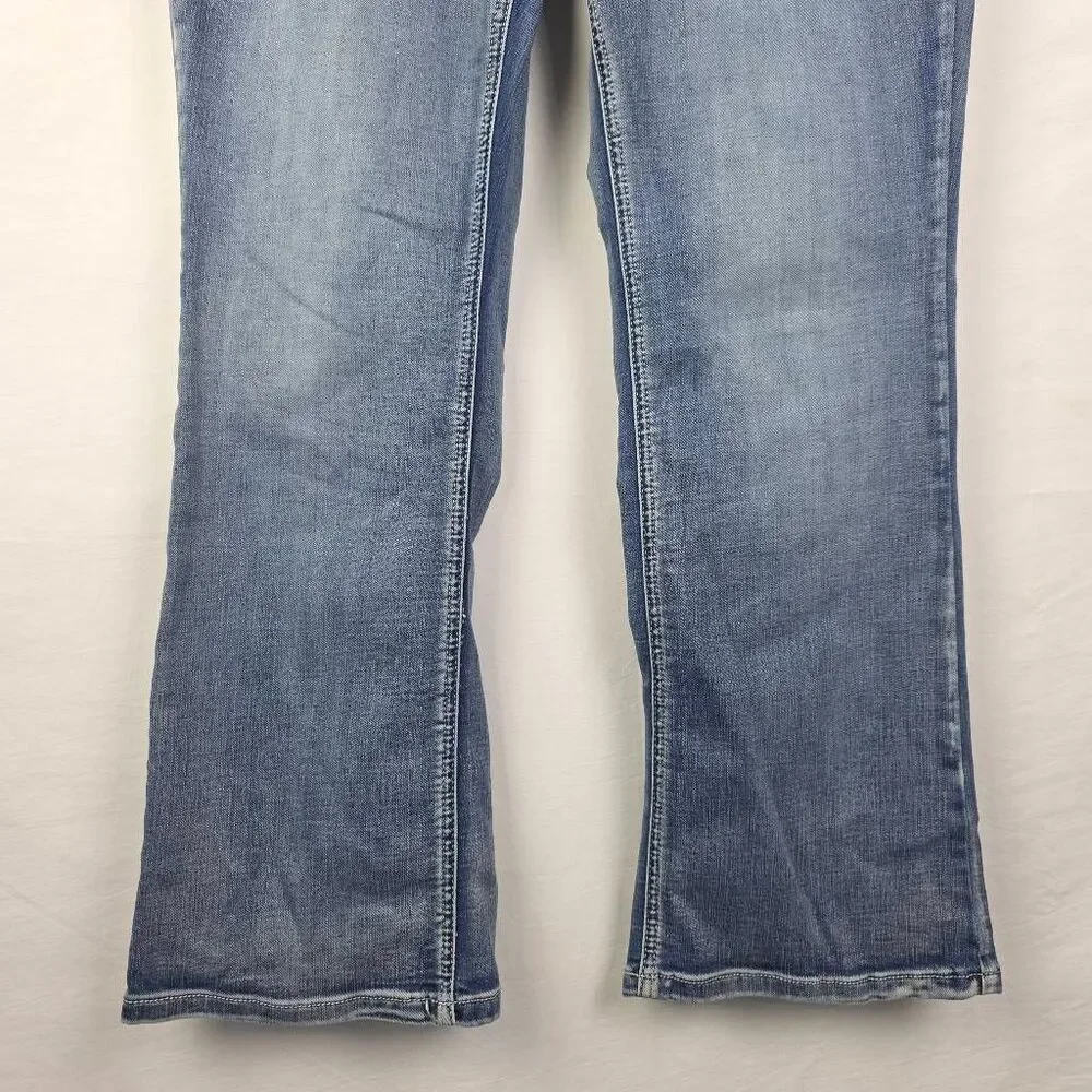 Cato Denim 12P Mid Rise Bootcut Embellished Pocket Jeans